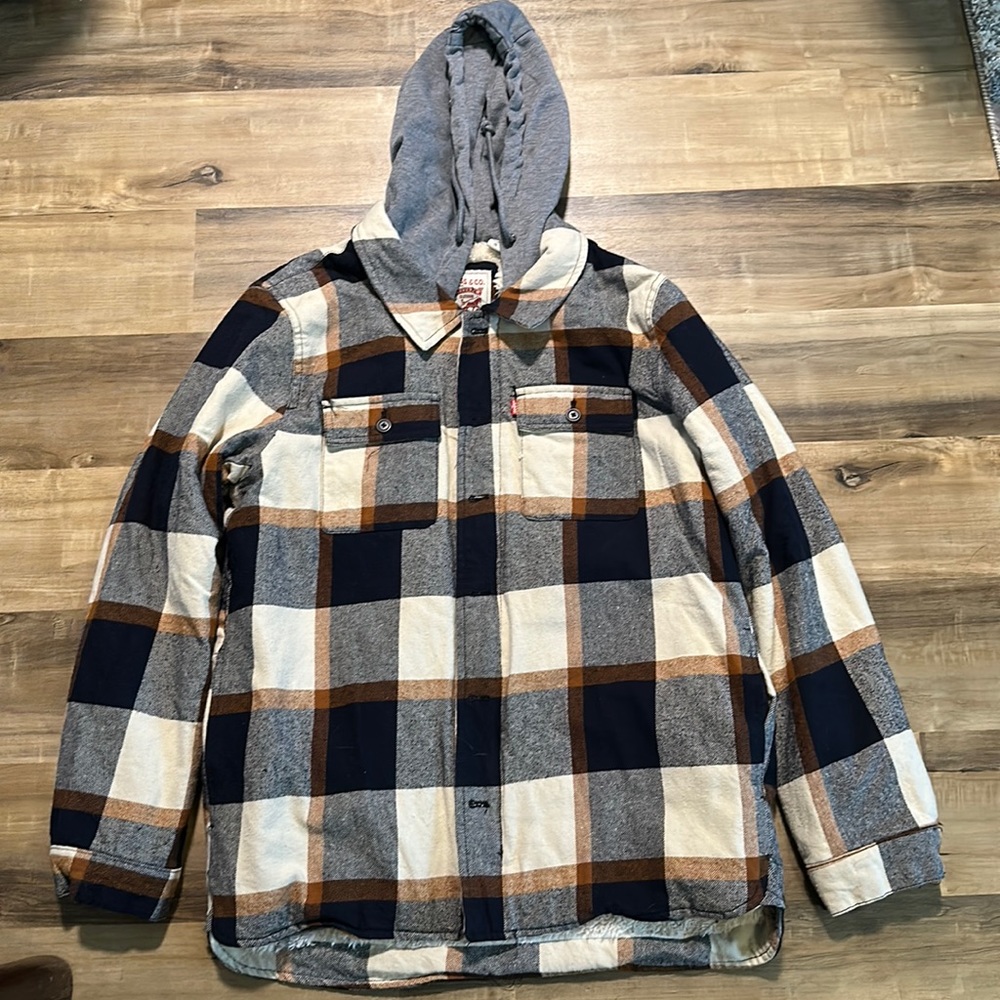 Levi’s Plaid Flannel Sherpa Lined Jacket